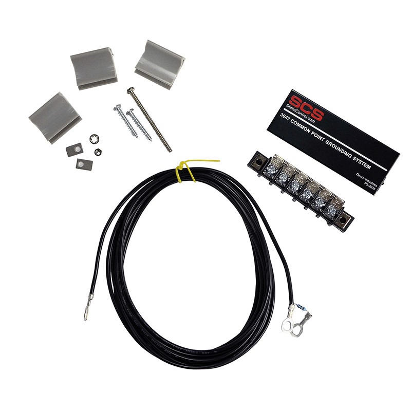 SCS 3047. Колодка заземления с проводом (3м, 6 клемм, с резитором 1МОм)