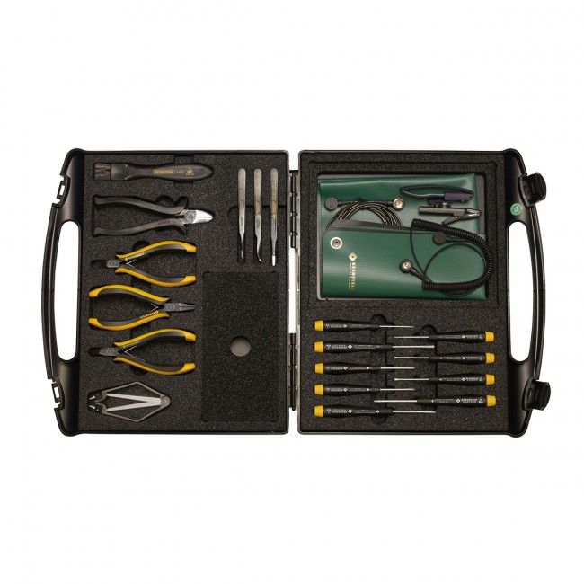 Bernstein 2285. Профессиональный набор антистатических инструментов TRENDY без кейса (18 предметов)