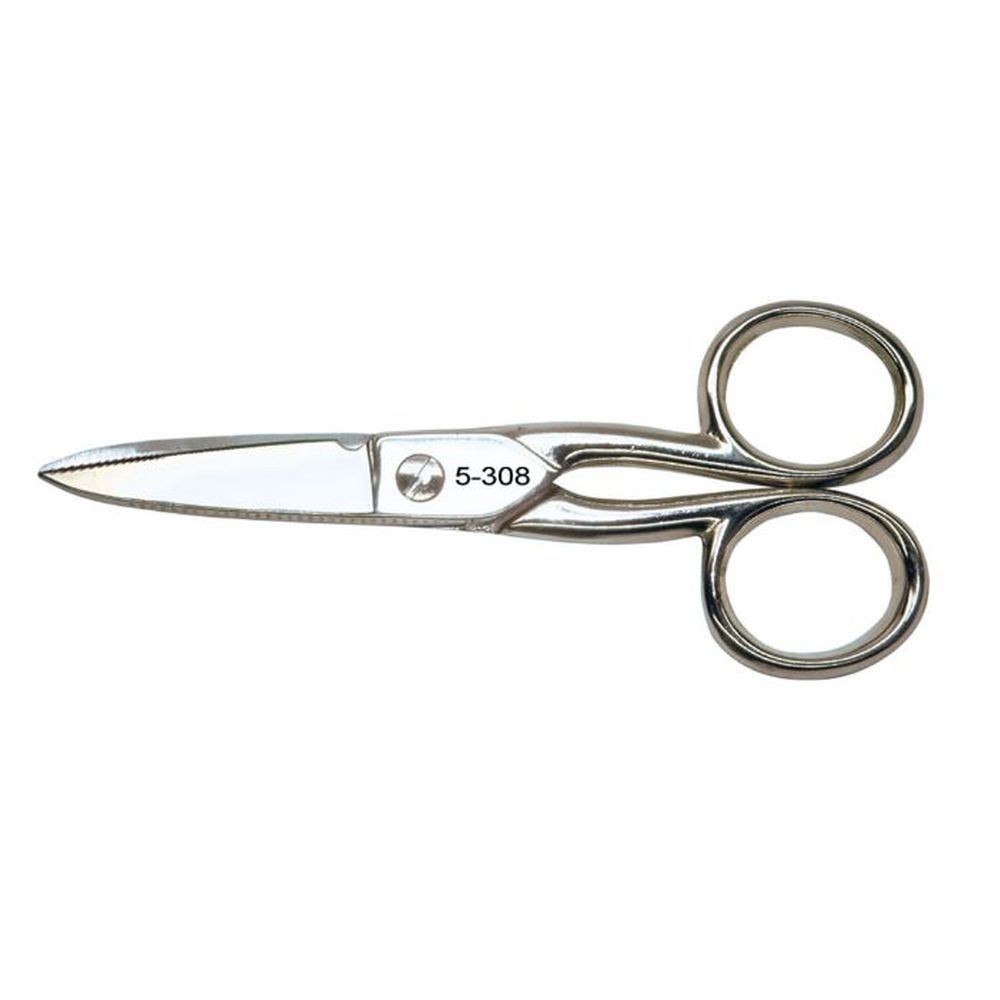 Bernstein 5-308. Ножницы кабельные / телефонные с мелкими зубцами на одном лезвии хромированные 125 мм