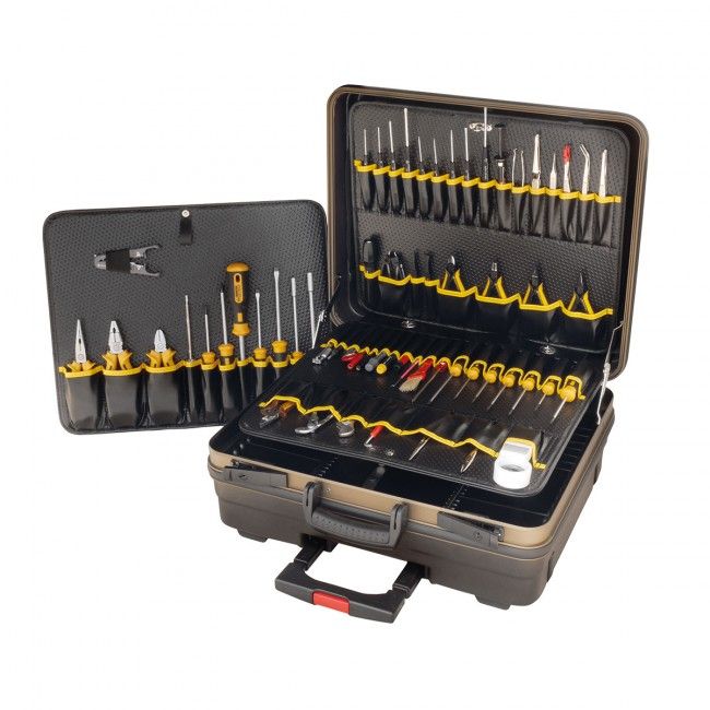 Bernstein 7100. Набор инструментов COMPACT MOBIL (панель 7010, 7020, 7060) в чемодане PROTECTION XL на колёсах (61 предмет)