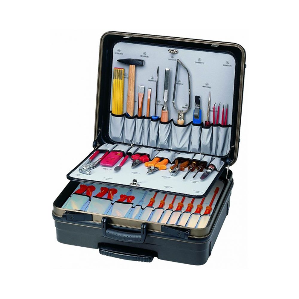 Bernstein 7300. Набор инструментов COMPACT MOBIL (панель 7040, 7050, 7060) в чемодане PROTECTION XL на колёсах (31 предмет)