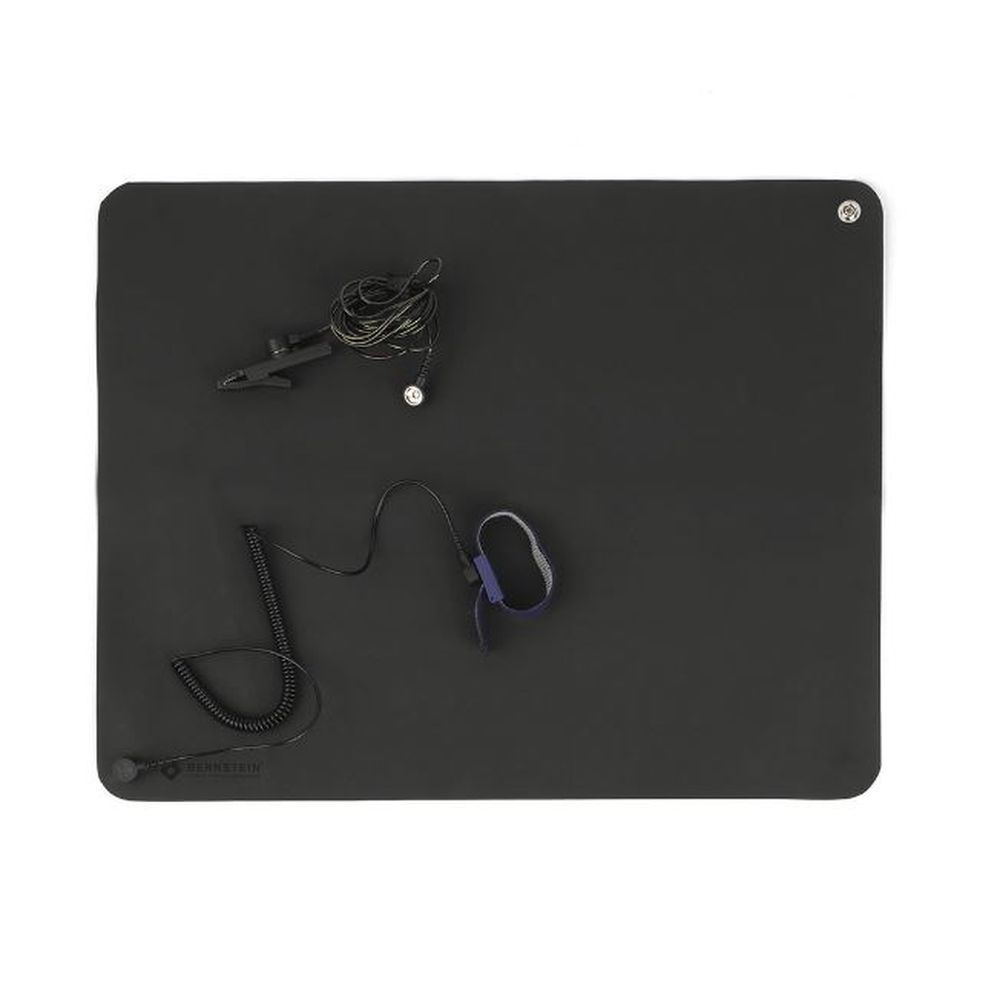 Bernstein 9-354. Набор ESD заземляющий с ковриком 500 x 400 x 0,5 мм (5 предметов)