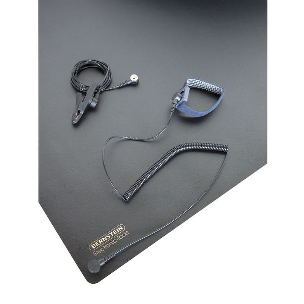 Bernstein 9-360. Набор ESD заземляющий с ковриком 800 x 600 x 1,5 мм (5 предметов)