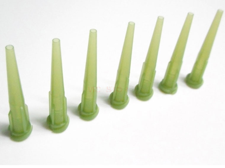 VMATIC VCX14-1000. Иглы пластиковые конические TT 14G ID 1.50+/-0.03 Olive (1000 шт)