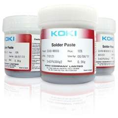 Koki SS70-А310. Свинецсодержащая паяльная паста для печати с минимальным шагом Sn62%, Pb36%, Ag2% ТИП 5