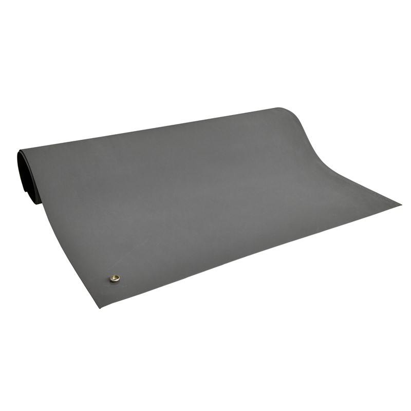 SCS 6810. Антистатический настольный коврик, 2-х слойный (0.6х1.2м, резина, серый, без провода заземления)