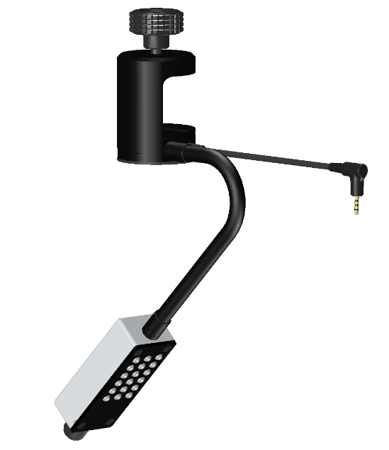 Inspectis HD-125. Подсветка точечная, одинарная, на гибком кронштейне, LED, диммер