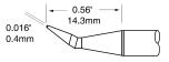 METCAL PTC-8CN1404A. Картриджи-наконечники для CV/MX-PTZ, конус изогнутый 30°, 0.4х14.3мм (комплект)