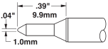 METCAL STTC-531. Картридж-наконечник для MX, конус тонкий 1.0х9.9мм