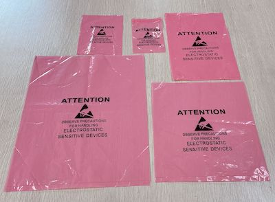 Пакет антистатический рассеивающий SA 203х254 40мкм 100 шт. ELS