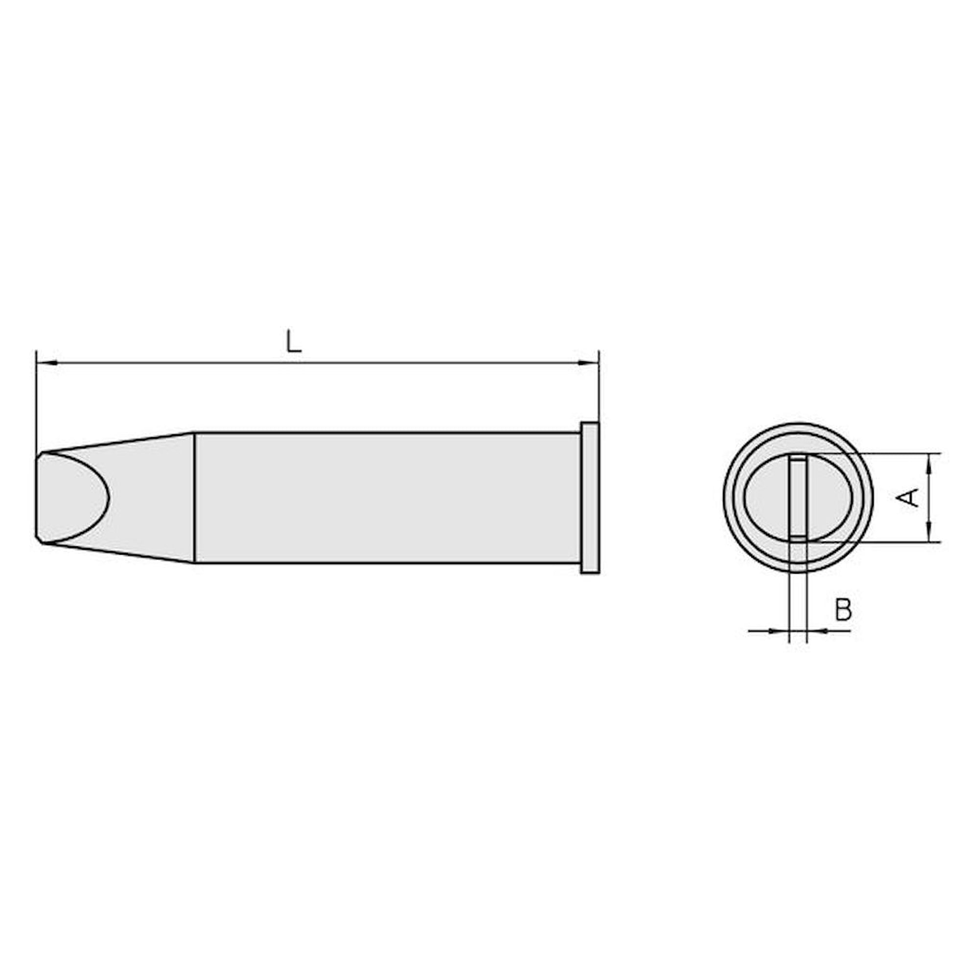 Жало паяльное XHT-E клиновидное 7,6x1,5 мм для WXP 200 - Weller 54480299