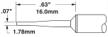METCAL STTC-142. Картридж-наконечник для MX, клин удлиненный 60° 1.78х16.0мм
