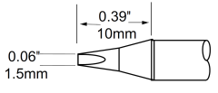 METCAL SCP-CH15. Картридж-наконечник для MFR-H1, клин 30° 1.5мм