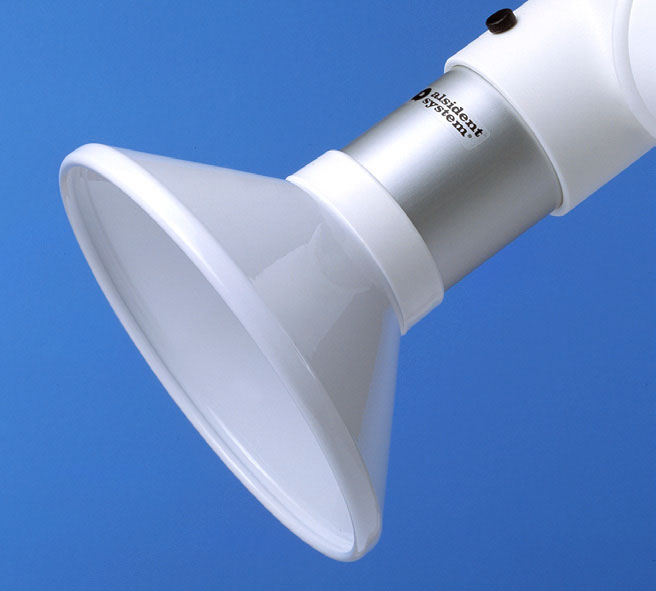 Alsident 1-7524-5. Раструб дымоприемника белый, воронка 75-200мм