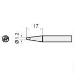 Жало паяльное 5SI-216N-1.2D, клиновидное1.2мм Proskit