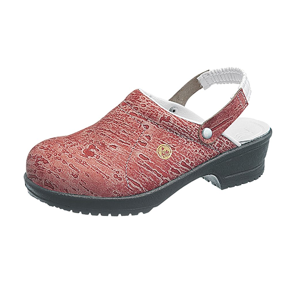 Антистатические туфли-сабо Sievi FILE красные