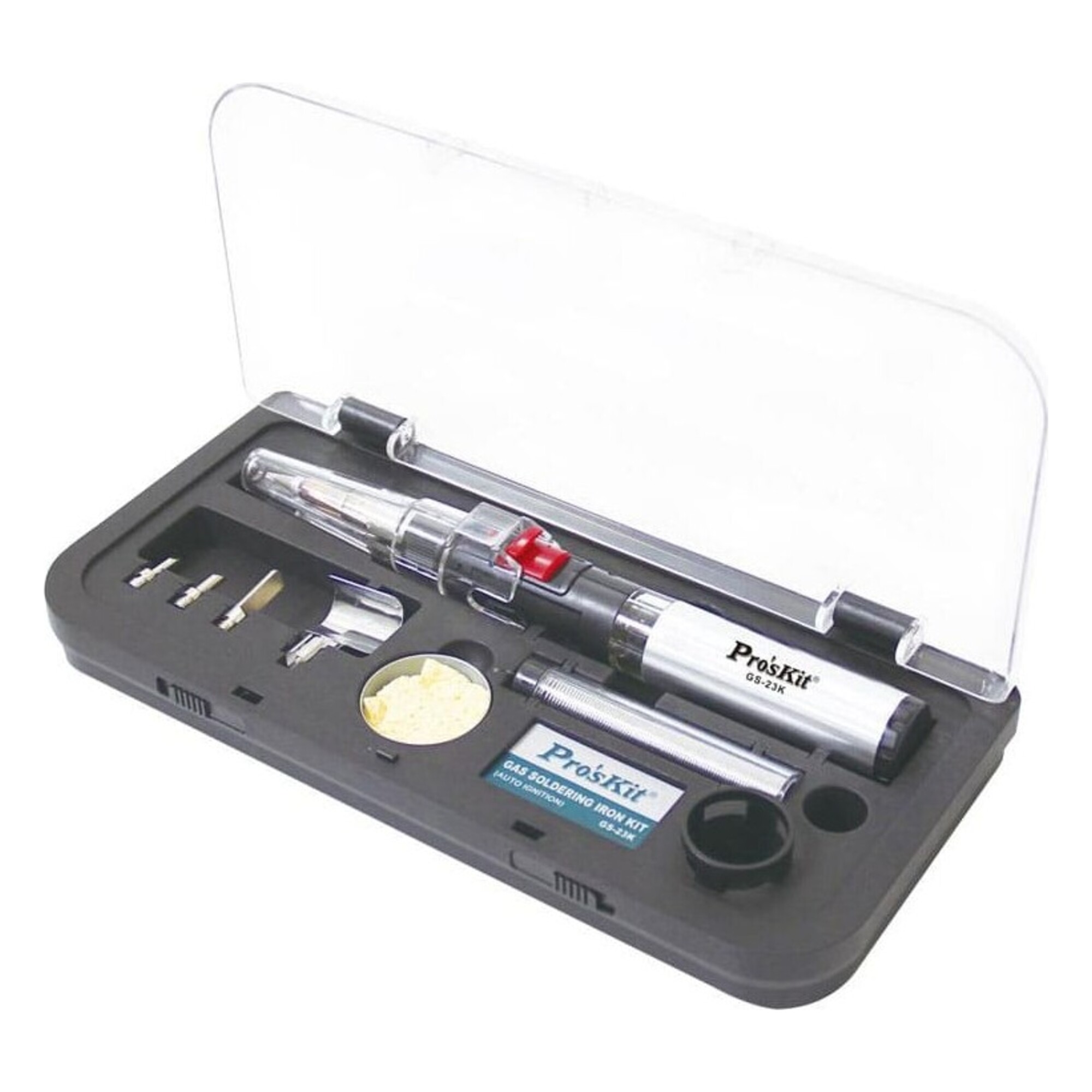 Газовый паяльник 3 в 1 с набором насадок Pro'sKit GS-23K