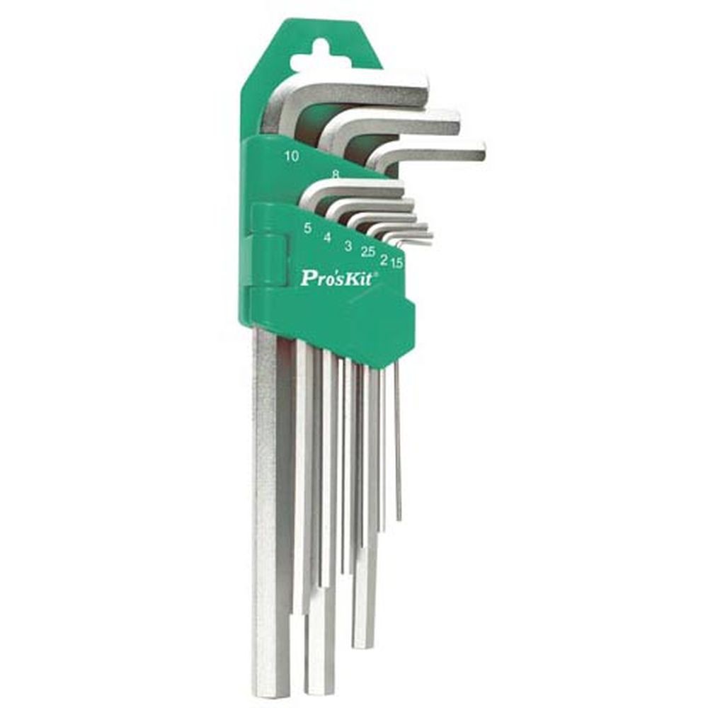 Набор раскладных шестигранных ключей ProsKit HW-129