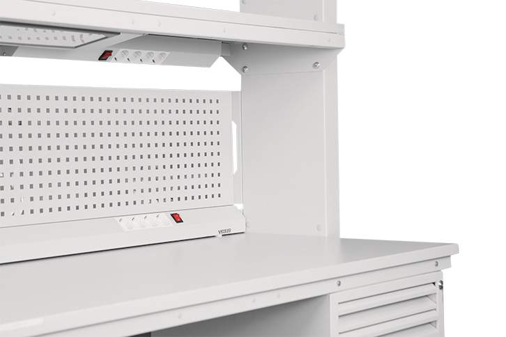 Панель электромонтажная под полку/столешницу половинная для серии ГАММА 1/2 ГМ-ЭПА-12