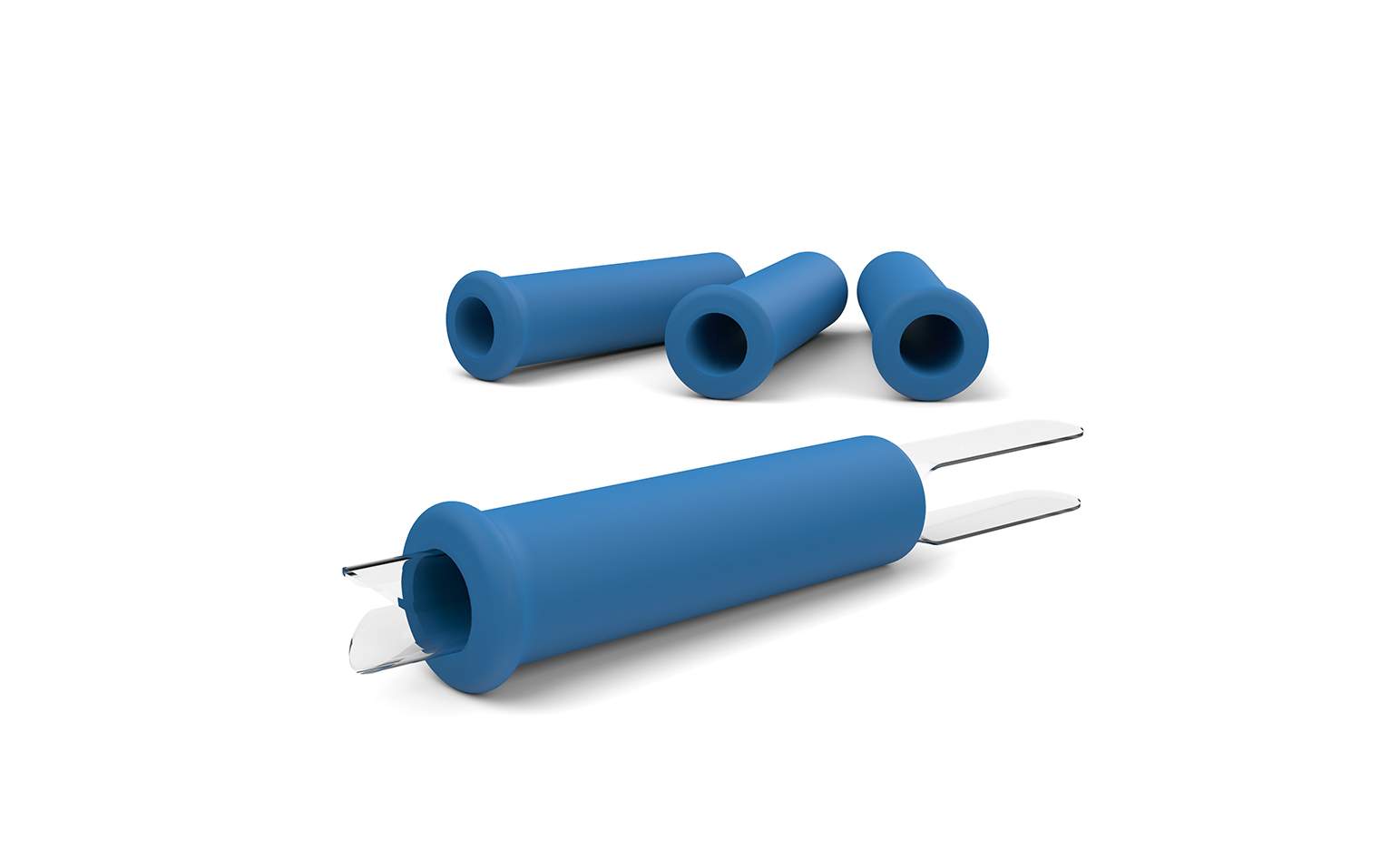 Накладки на ручку синие для паяльников T245/T245G/T245P, 4 шт - JBC 0021528