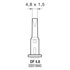 Наконечник JBC DF 4.8 (0201840) для SG1070 (клиновидный 4,8 х 1,5 мм)