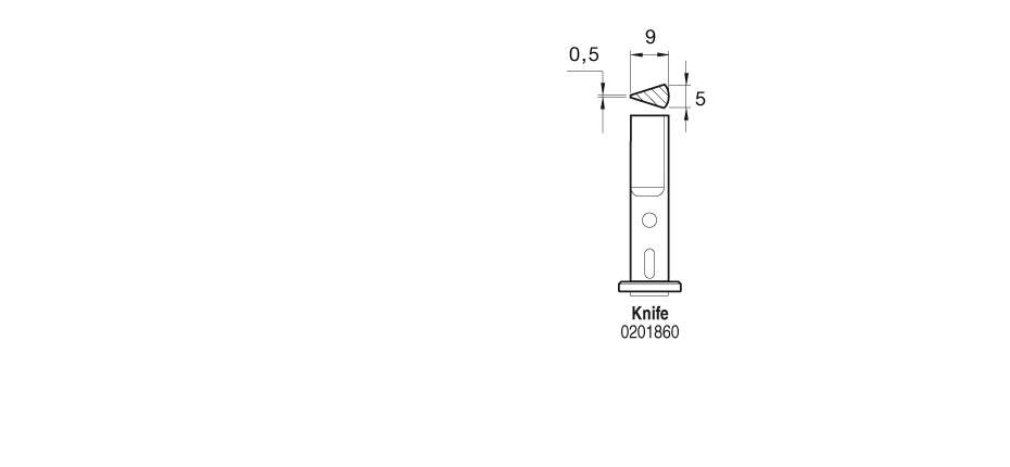 Наконечник JBC KNIFE (0201860) для SG1070 (ножевидный 9,0 х 0,5 мм)