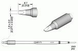 Картридж-наконечник клиновидный 1,8 × 0,5 мм для T245 - JBC C245-171