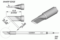Жало ножевидное 6x0,1 мм серии C245 - JBC C245-941