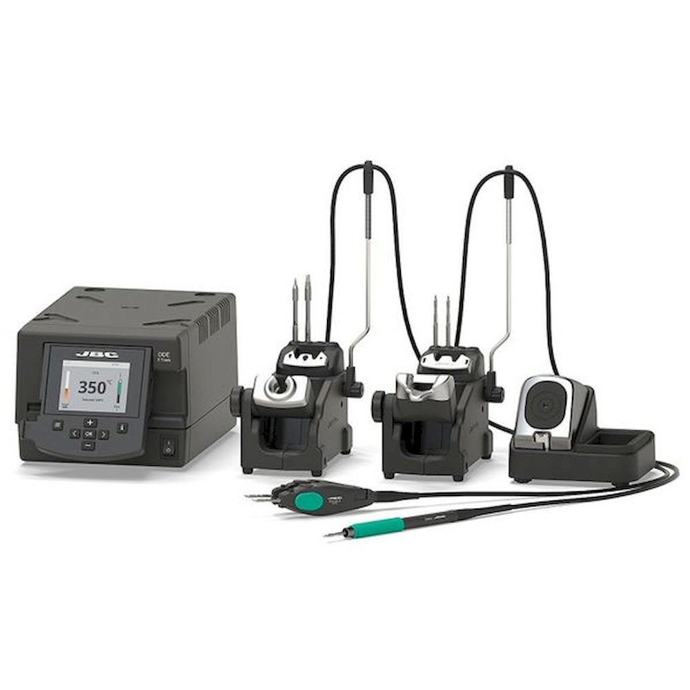 JBC DDPE-2QC.Двухканальная цифровая ремонтная паяльная станция для прецизионных работ