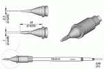Жало R245 Twintip клиновидное 4,7x1,6 мм для TRA245 - JBC R245-016