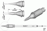 Жало паяльное R245 клиновидное 1,5x0,5 мм для автоматической пайки - JBC R245-017