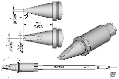 Картридж-наконечник Grooved Chisel 2.5×1 для TR470 — JBC R470-042