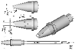 Картридж-наконечник Grooved Chisel 4×1.8 для TR470 — JBC R470-044