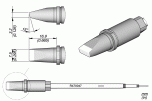 Жало паяльное долотообразное со скосом для TR470/TRA470 - JBC R470-047