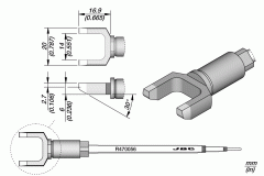Картридж-наконечник Split Blade 20 мм S3 для TR470 — JBC R470-056