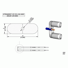 Жало для зачистки 20 AWG (0,81 мм) серии W140 для пинцета WS140 - JBC W140-20G