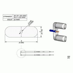 Жало зачистное 22 AWG (0,64 мм) серии W140 для пинцета WS140 - JBC W14022G