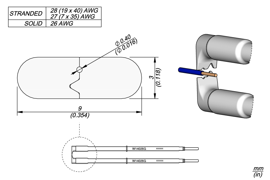 Нож для зачистки 26 AWG для пинцета WS140 - JBC W140-26G