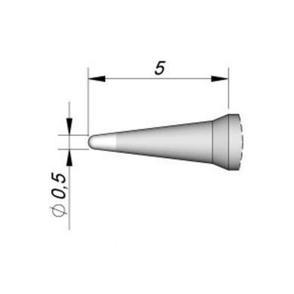 Наконечник JBC C115-106 конический 0,5 мм