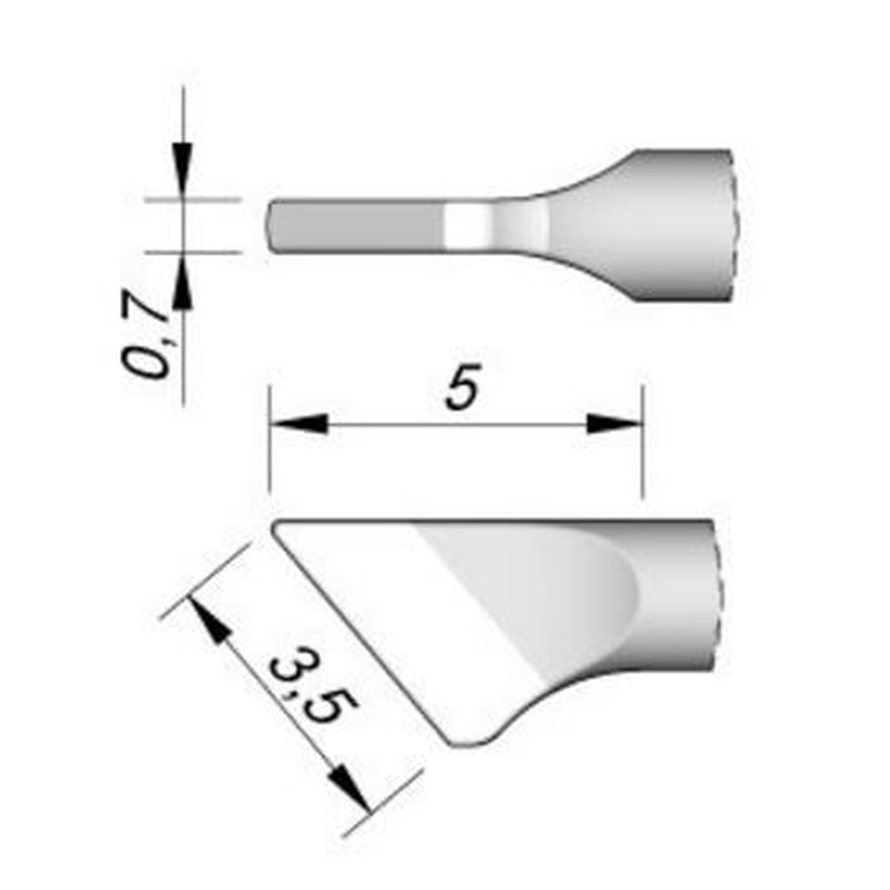 Наконечник JBC C115-111 ножевидный 3,5 х 0,7 мм