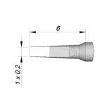 Наконечник JBC C115-125 клиновидный 1,0 х 0,2 мм