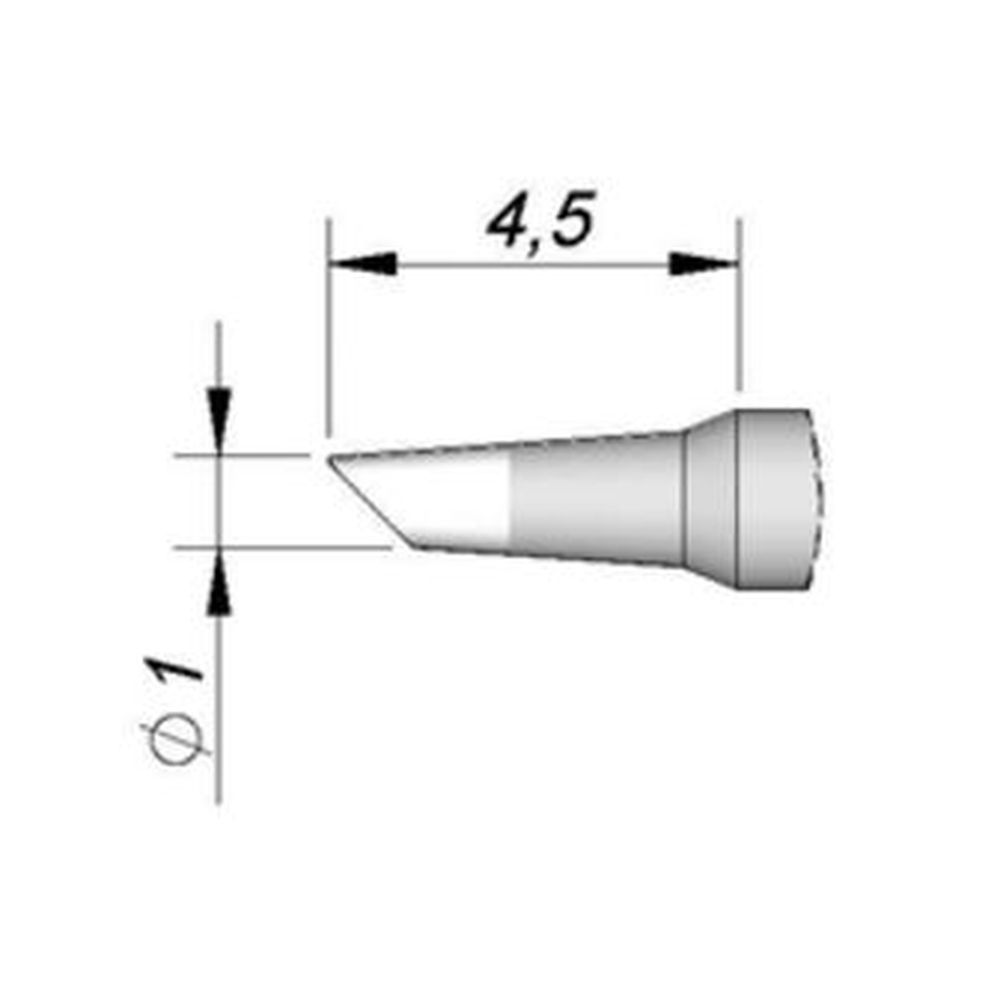 Наконечник JBC C115-127 скошенный 1,0 мм