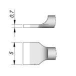Наконечник JBC C120-005 лопатка 5,0 мм