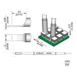 Наконечник JBC C120-013 лопатка 2,0 мм