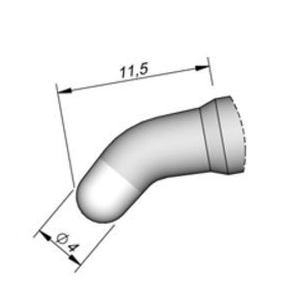 Наконечник JBC C130-417 конический 4,0 мм (изогнутый)