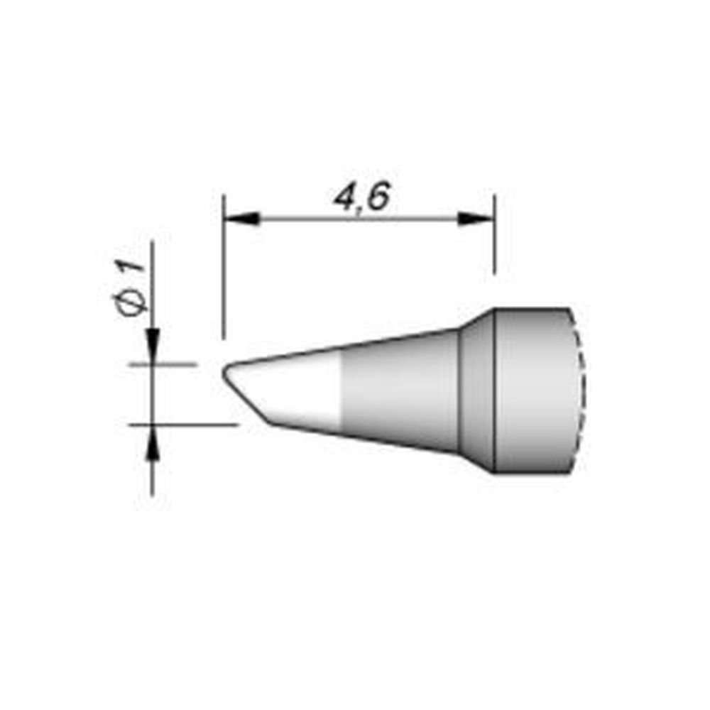 Наконечник JBC C210-006 скошенный 1,0 мм