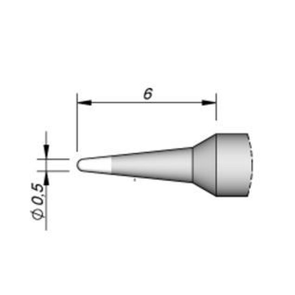 Наконечник JBC C210-013 конический 0,5 мм