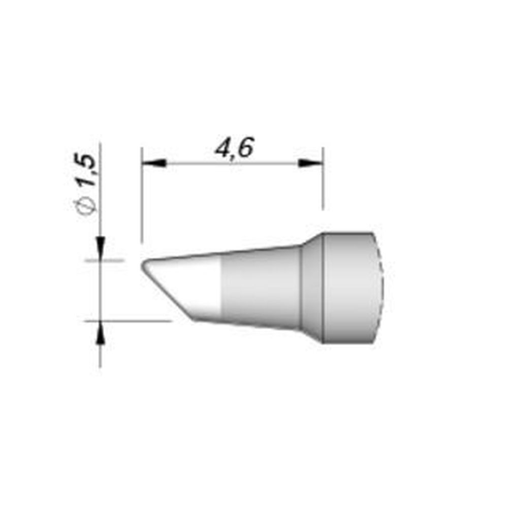 Наконечник JBC C210-027 скошенный 1,5 мм