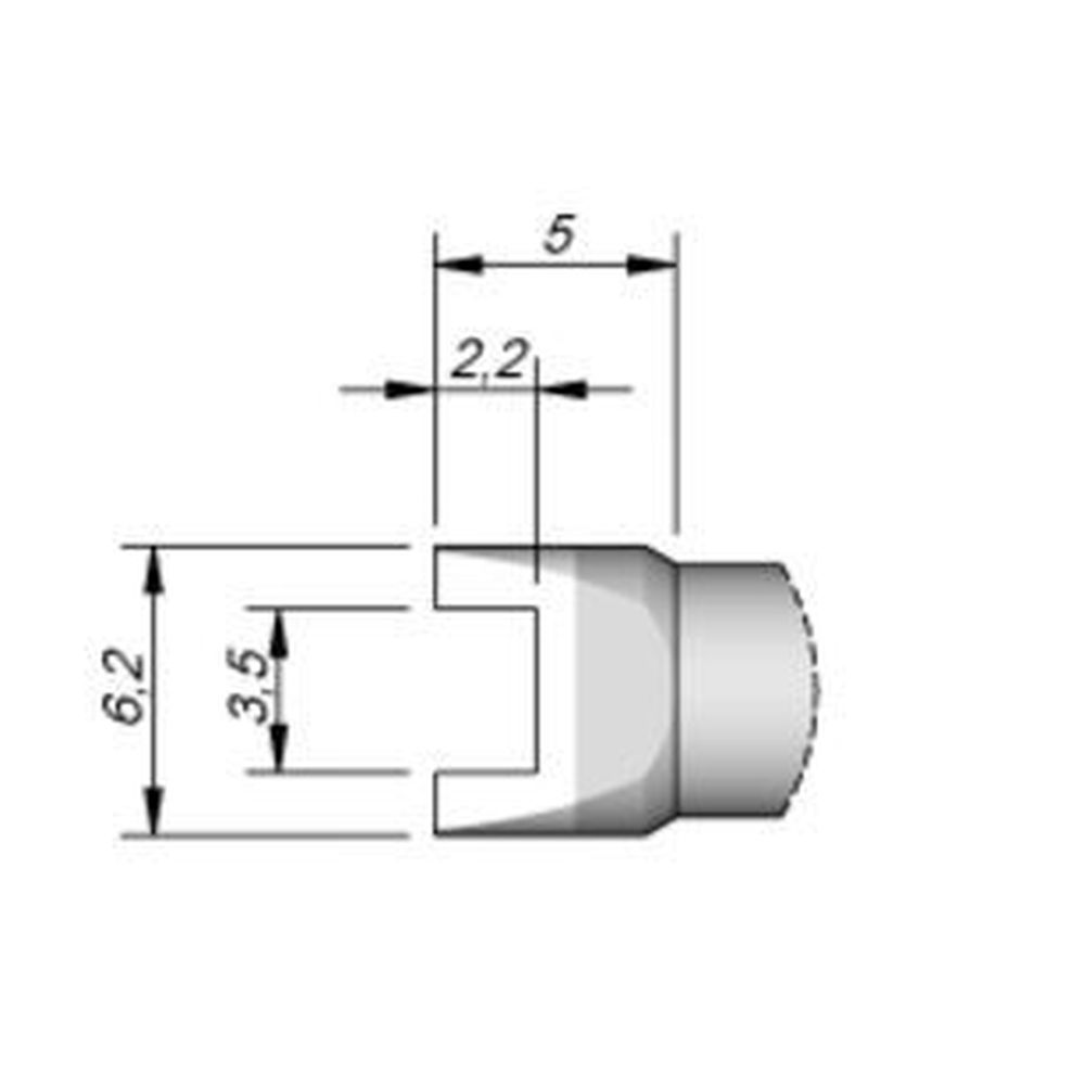 Наконечник JBC C245-018 CHIP 3,4 мм