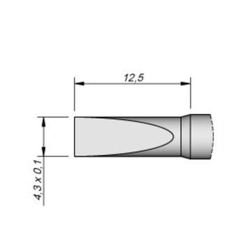 Наконечник JBC C245-109 для работы с пластиками 4,3 мм